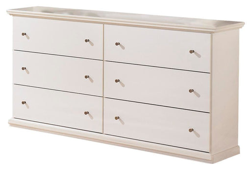 Bostwick Shoals Full Panel Bed and Dresser in White - PKG021569