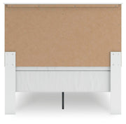 Bostwick Shoals Full Panel Bed, Dresser and Mirror in White - PKG021563