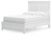 Bostwick Shoals Full Panel Bed with Dresser and Nightstand in White from Ashley - Luna Furniture