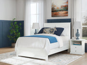 Bostwick Shoals Full Panel Bed with Dresser and Nightstand in White from Ashley - Luna Furniture