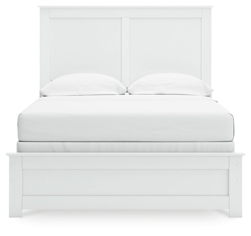 Bostwick Shoals Full Panel Bed with Dresser and Nightstand in White from Ashley - Luna Furniture