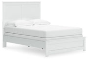 Bostwick Shoals Full Panel Bed with Dresser and Nightstand in White from Ashley - Luna Furniture