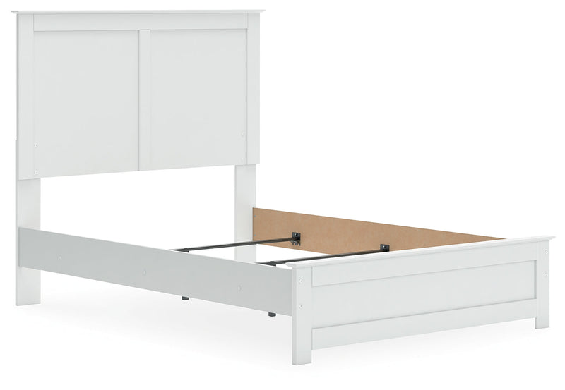 Bostwick Shoals Full Panel Bed with Dresser and Nightstand in White from Ashley - Luna Furniture