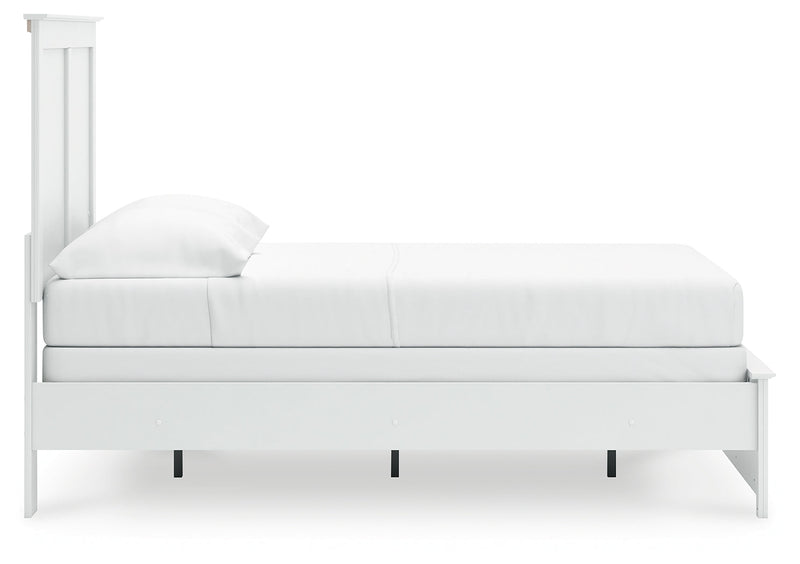 Bostwick Shoals Full Panel Bed with Dresser and Nightstand in White from Ashley - Luna Furniture
