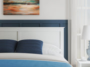 Bostwick Shoals King Panel Bed and Dresser in White - PKG021585