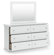 Bostwick Shoals King Panel Bed, Dresser and Mirror in White - PKG021579