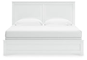 Bostwick Shoals King Panel Bed, Dresser and Mirror in White - PKG021579