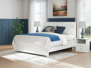 Bostwick Shoals King Panel Bed with Dresser and Nightstand in White from Ashley - Luna Furniture