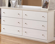 Bostwick Shoals Queen Panel Bed and Dresser in White - PKG021577