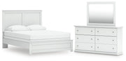 Bostwick Shoals Queen Panel Bed, Dresser and Mirror - B139B46