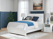 Bostwick Shoals Queen Panel Bed, Dresser, Mirror and Chest in White - PKG021575
