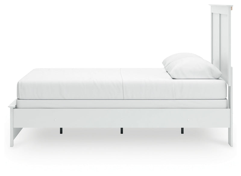 Bostwick Shoals Queen Panel Bed with Dresser and Nightstand in White from Ashley - Luna Furniture