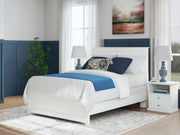 Bostwick Shoals Queen Panel Bed with Dresser and Nightstand in White from Ashley - Luna Furniture