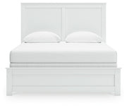 Bostwick Shoals Queen Panel Bed with Dresser and Nightstand in White from Ashley - Luna Furniture