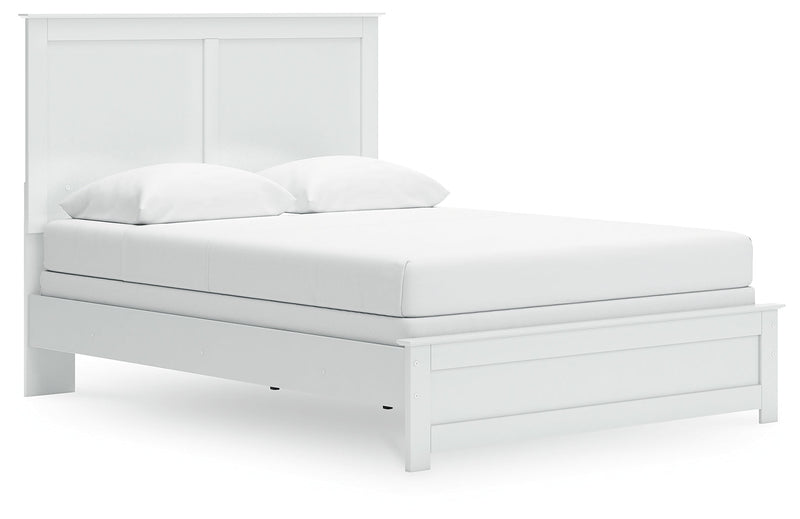 Bostwick Shoals Queen Panel Bed with Dresser and Nightstand in White from Ashley - Luna Furniture
