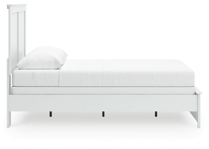 Bostwick Shoals Queen Panel Bed with Dresser and Nightstand in White from Ashley - Luna Furniture
