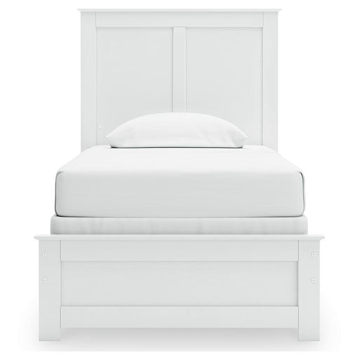 Bostwick Shoals Twin Panel Bed and Dresser in White - PKG021561