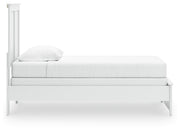 Bostwick Shoals Twin Panel Bed and Dresser in White - PKG021561