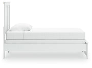 Bostwick Shoals Twin Panel Bed with Dresser and Nightstand in White from Ashley - Luna Furniture