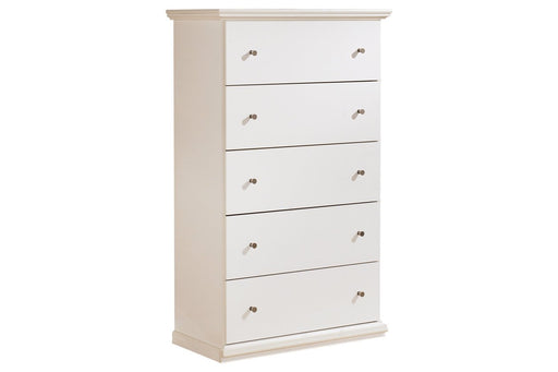 Bostwick Shoals White Chest of Drawers - Gate FurnitureChest