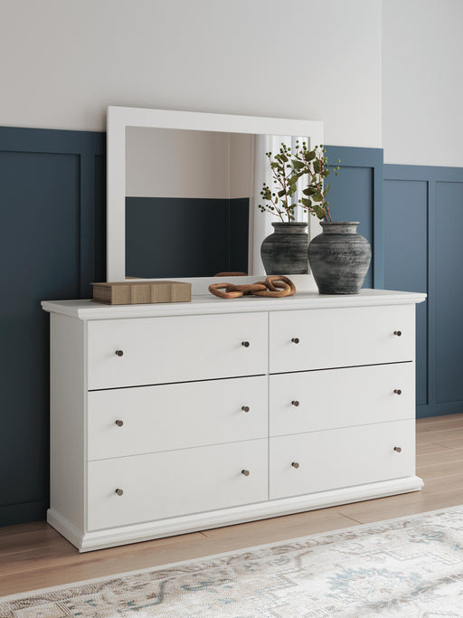 Bostwick Shoals White Dresser and Mirror - B139B40