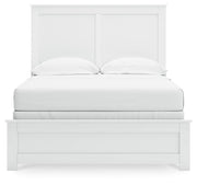 Bostwick Shoals White Full Panel Bed, Dresser and Mirror - B139B48