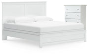 Bostwick Shoals White King Panel Bed and Chest - B139B63