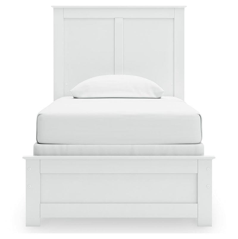 Bostwick Shoals White Twin Panel Bed, Chest and Nightstand - B139B64