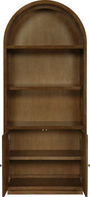 Botanical Natural Cane And Solid Wood Bookcase in Brown - 77021Brown