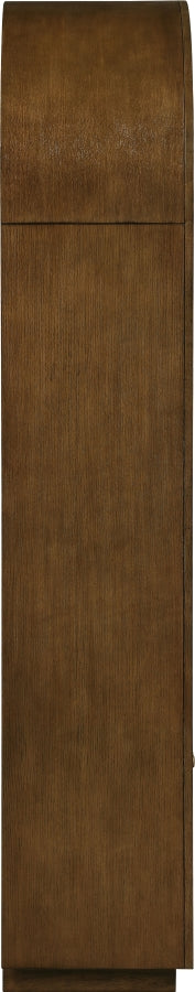 Botanical Natural Cane And Solid Wood Bookcase in Brown - 77021Brown