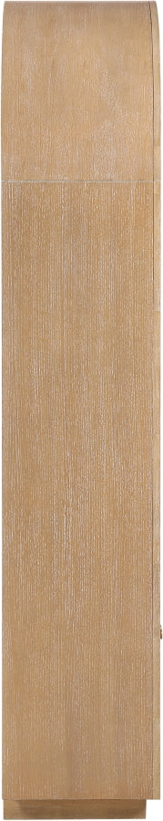 Botanical Natural Cane And Solid Wood Bookcase in Natural - 77021Natural