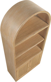 Botanical Natural Cane And Solid Wood Bookcase in Natural - 77021Natural