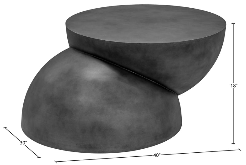 Boulder Iron Coffee Table in Black - 77034Black-CT