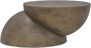 Boulder Iron Coffee Table in Gold - 77034Gold-CT