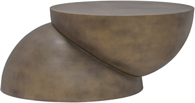 Boulder Iron Coffee Table in Gold - 77034Gold-CT
