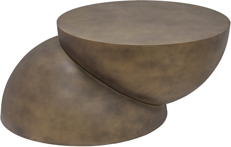 Boulder Iron Coffee Table in Gold - 77034Gold-CT