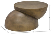 Boulder Iron Coffee Table in Gold - 77034Gold-CT