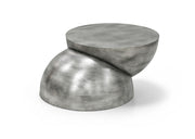 Boulder Iron Coffee Table in Silver - 77034Silver-CT