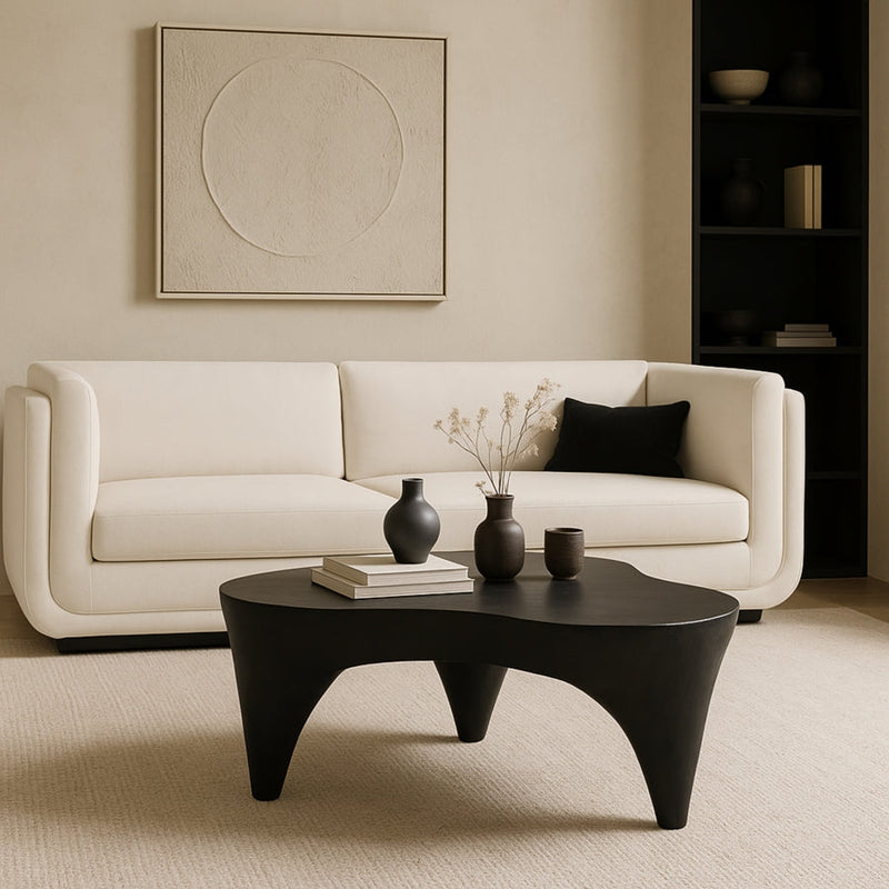 Bourges Aluminium Coffee Table in Black - 99031Black-CT