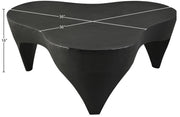 Bourges Aluminium Coffee Table in Black - 99031Black-CT