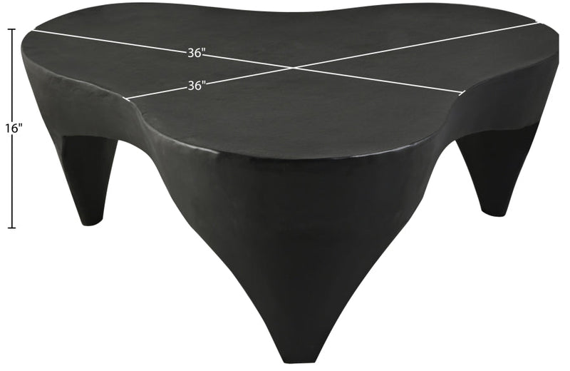 Bourges Aluminium Coffee Table in Black - 99031Black-CT