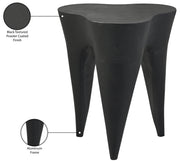 Bourges Aluminium End Table in Black - 99031Black-ET