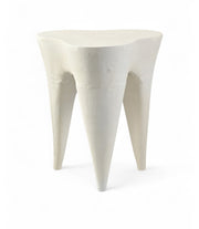 Bourges Aluminium End Table in Cream - 99031Cream-ET