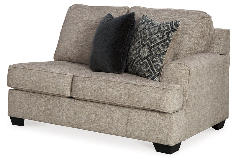 Bovarian 2-Piece Sectional with Ottoman in Stone - PKG001481