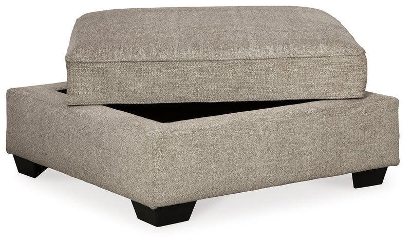 Bovarian 4-Piece Sectional with Ottoman in Stone - PKG016152