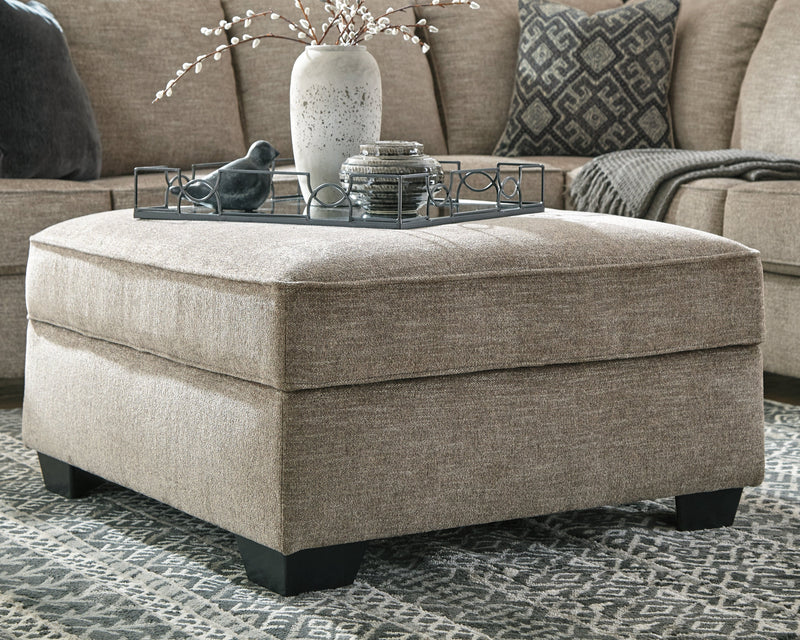 Bovarian 4-Piece Sectional with Ottoman in Stone - PKG016152