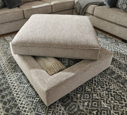 Bovarian 4-Piece Sectional with Ottoman in Stone - PKG016153