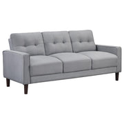 Bowen 3-piece Upholstered Track Arm Tufted Sofa Set Grey - 506781-S3