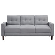 Bowen 3-piece Upholstered Track Arm Tufted Sofa Set Grey - 506781-S3