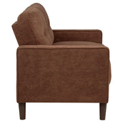Bowen II 3-piece Fabric Upholstered Track Arm Sofa Set Rust - 509971-S3